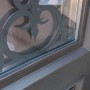 Стальная дверь АСД «Аляска с окном и лазерной резкой» с терморазрывом