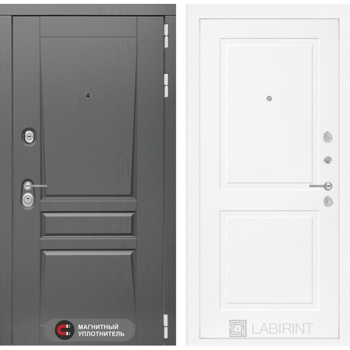 Входная дверь Лабиринт Платинум 11 - Белый софт