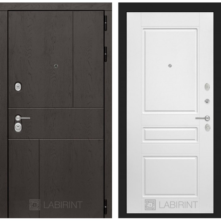 Входная дверь Лабиринт URBAN 03 - Белый софт