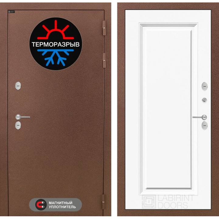 Входная дверь Лабиринт Термо Магнит 27 - Эмаль RAL 9003