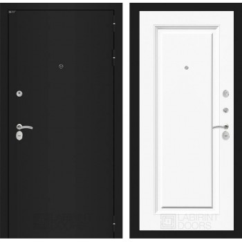 Входная дверь Лабиринт CLASSIC шагрень черная 27 - Эмаль RAL 9003