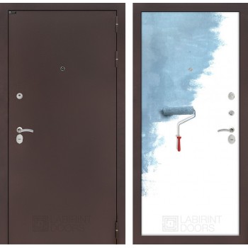 Входная дверь Лабиринт CLASSIC антик медный 28 - Грунт под покраску