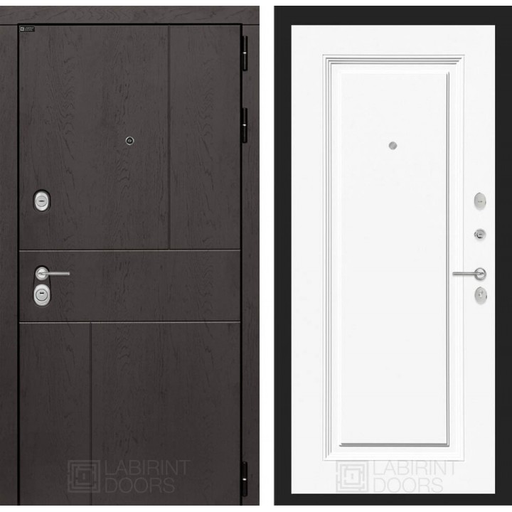 Входная дверь Лабиринт URBAN 27 - Эмаль RAL 9003