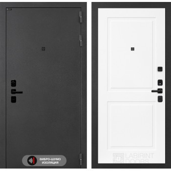 Входная дверь Лабиринт ACUSTIC 11 - Белый софт