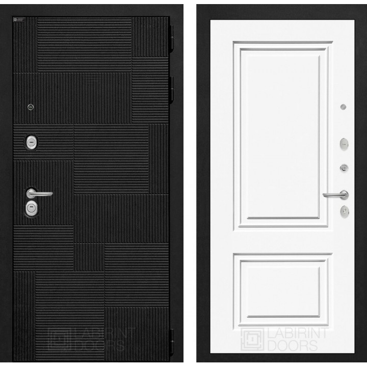 Входная дверь Лабиринт PAZL 26 - Эмаль RAL 9003