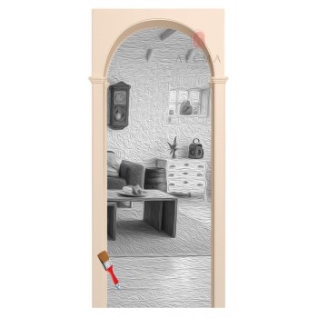 Межкомнатная арка Милано(без отделки) (2150x190x900-1000)