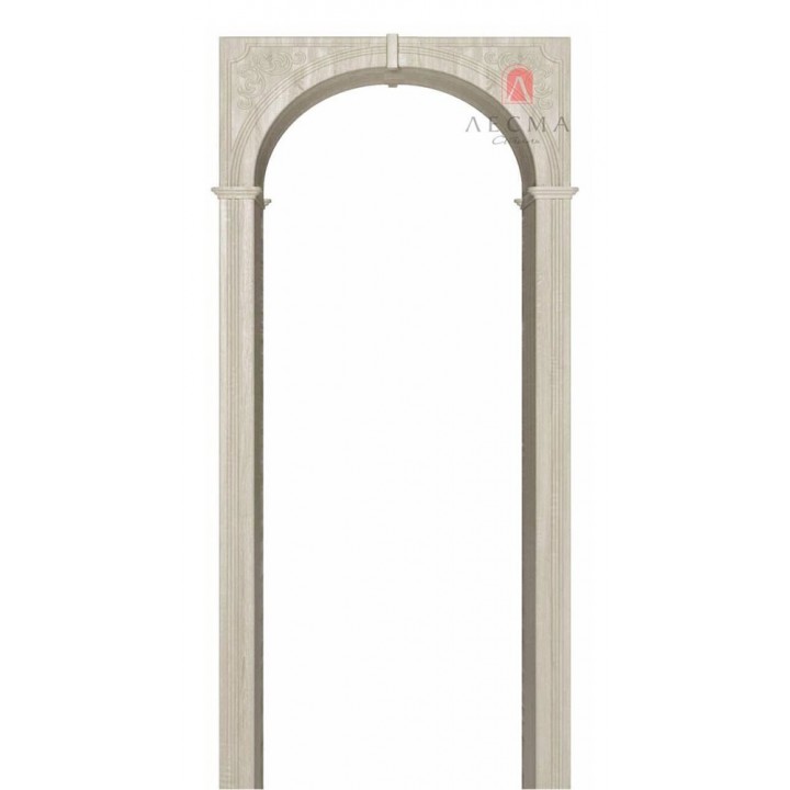 Межкомнатная арка Казанка ПВХ (2150x200-390x700-1300 со сводорасширителем)