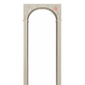 Межкомнатная арка Казанка ПВХ (2450x200-390x700-1300 со сводорасширителем)