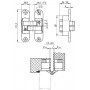 Петля скрытой установки Armadillo с 3D-регулировкой Architect 3D-ACH 60 SC («матовый хром»), лев., 60 кг