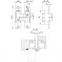 Петля скрытой Armadillo (Армадилло) установки с 3D-регулировкой Architect 3D-ACH 60 AB Бронза лев. 60 кг