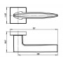 Ручка раздельная Armadillo (Армадилло) SQUID USQ9 SN-3 Мат никель