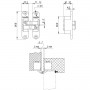 Петля скрытой Armadillo (Армадилло) установки с 3D-регулировкой Architect 3D-ACH 40 BL Черный прав.40 кг