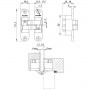Петля скрытой Armadillo (Армадилло) установки с 3D-регулировкой Architect 3D-ACH 60 BL Черный прав. 60 кг
