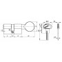 Цилиндровый механизм Fuaro (Фуаро) D-PRO502/80 mm (35+10+35) CP хром 5 кл.