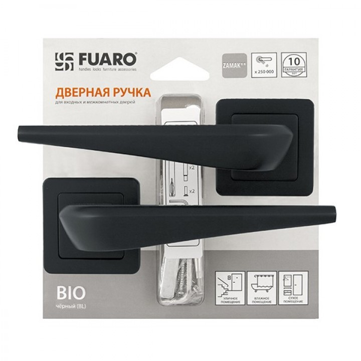 Ручка раздельная Fuaro (Фуаро) BIO XM/HD BL-24 черный