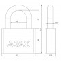 Замок навесной Ajax (Аякс) PD-30-60, фин. 3кл., блистер