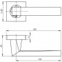 Ручка раздельная Armadillo (Армадилло) CORSICA SQ003-21 MWSC-33 Итальянский тисненый