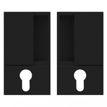 B30003.00.93 AGB (АГБ) Ручка WAVE под цилиндр (черный), для распашных дверей