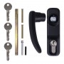 Ручка Fuaro (Фуаро) накладная AP.H-136 для узкопрофильных дверей с фиксацией ключом (для моделей 1700В и 1700С).